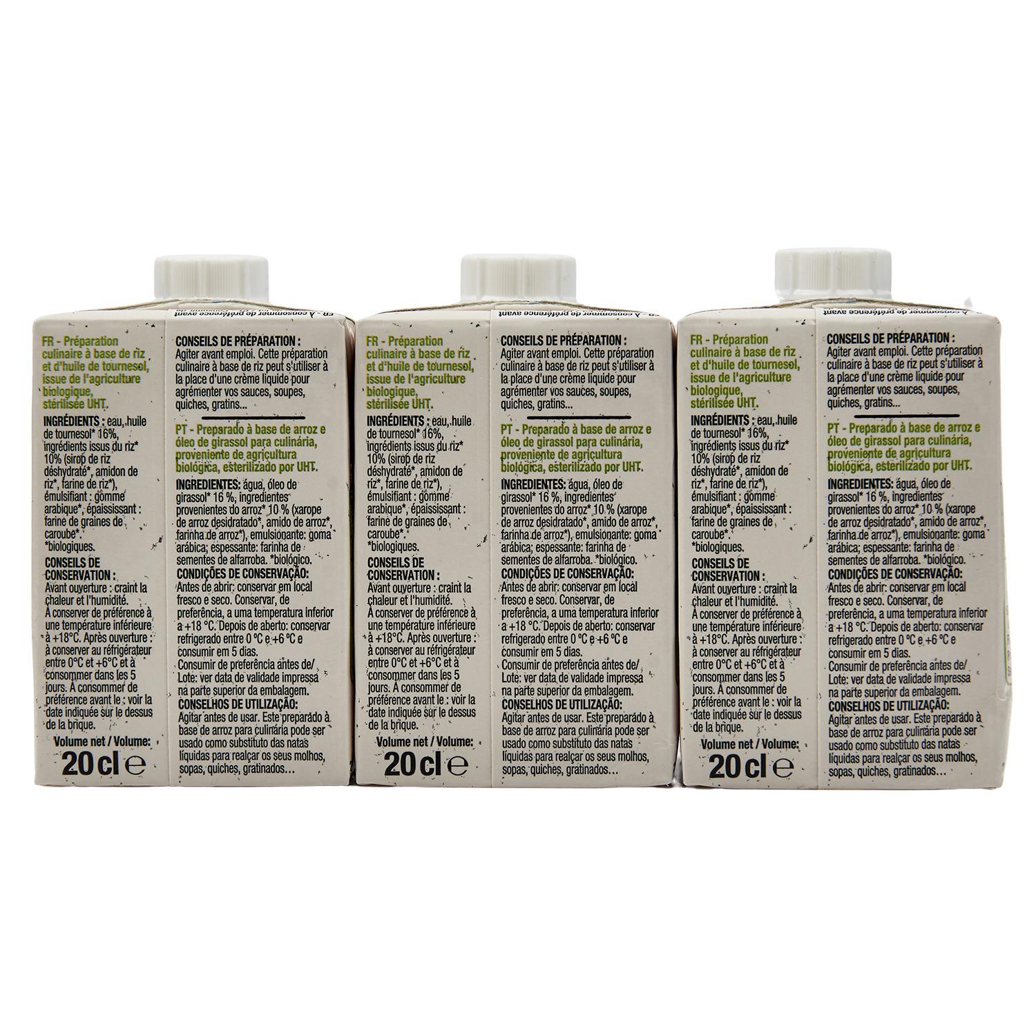 Voir la diapositive 2 : AUCHAN BIO Riz cuisiné 3 briques 3x20cl