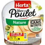 HERTA Blanc de poulet nature sans nitrite 8 tranches 2x140g