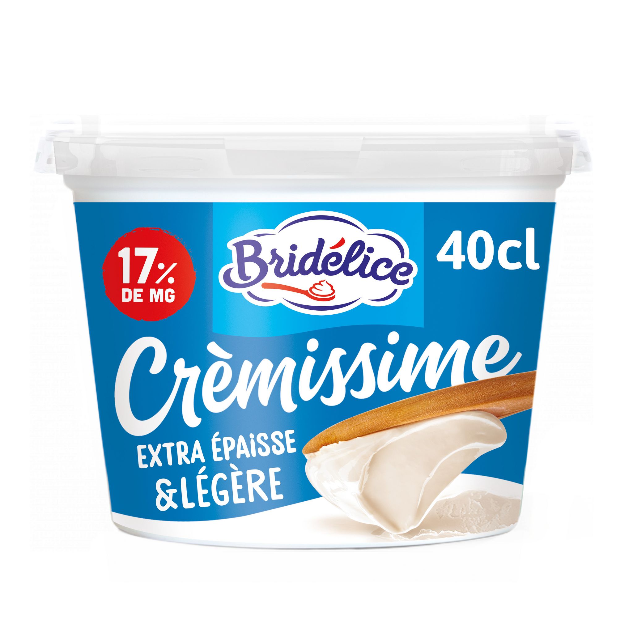 Bridelice Crèmissime crème fraiche extra épaisse et légère 17% MG