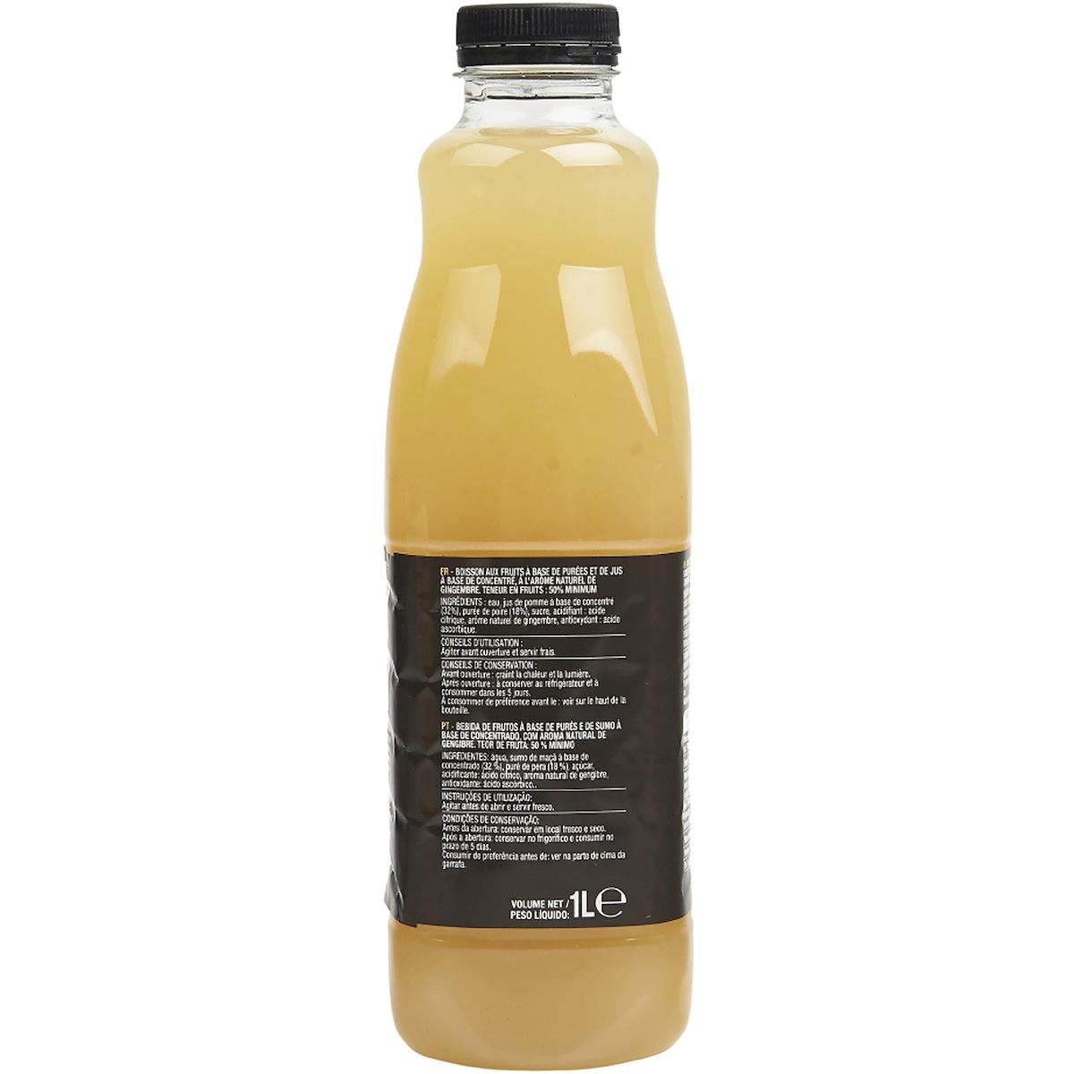 AUCHAN Instant gourmand Pur jus pomme poire gingembre 1l