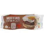 AUCHAN Muffins complets 4 muffins 250g
