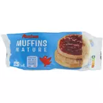 AUCHAN Muffins nature 4 muffins 250g