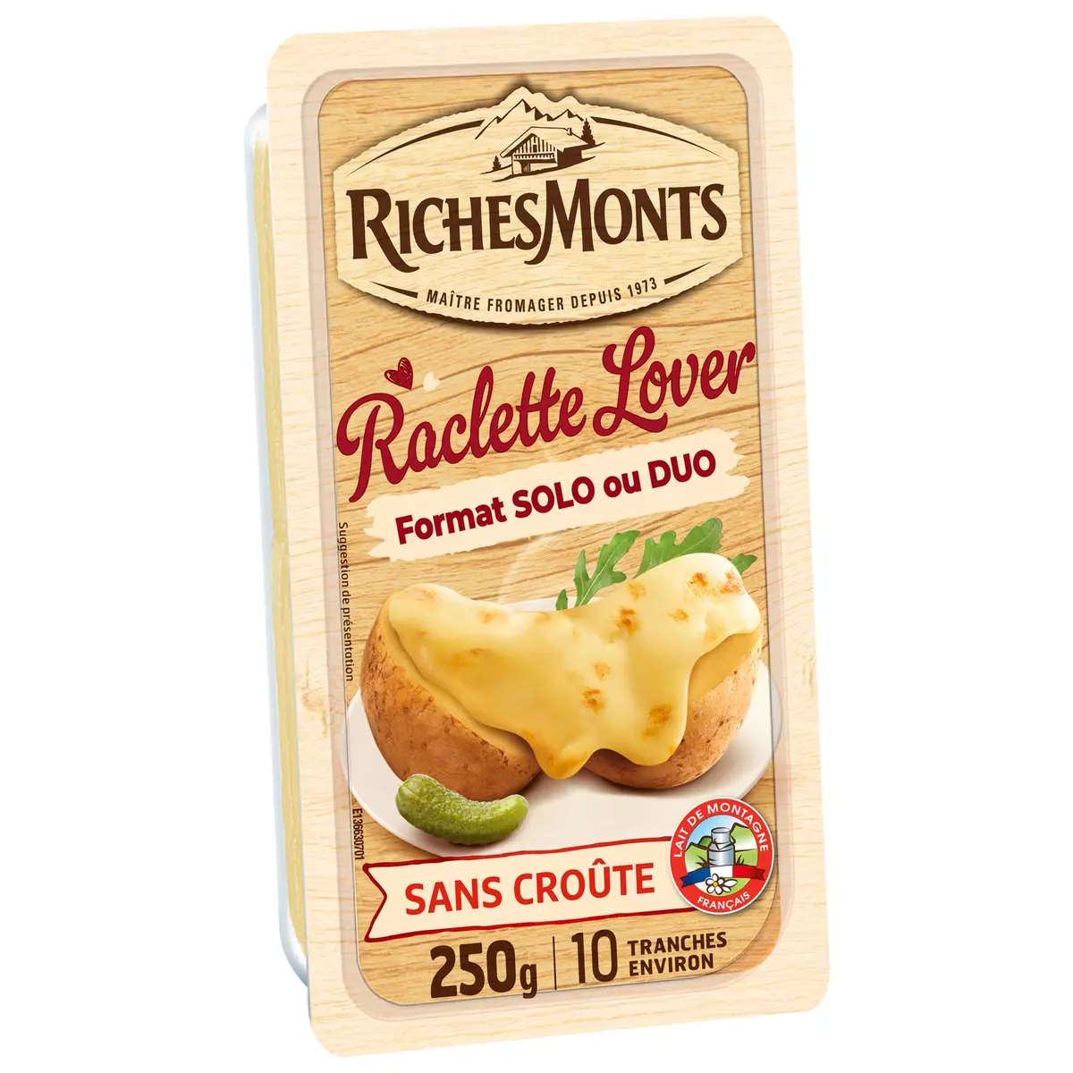 RICHESMONTS Fromage à raclette sans croûte 250g