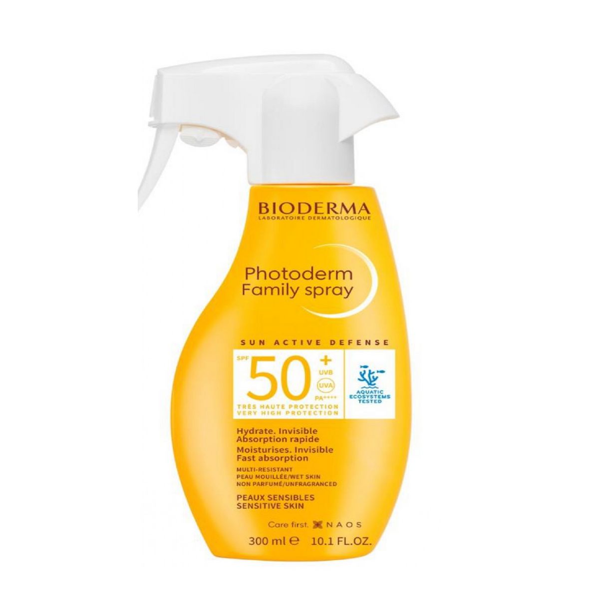 BIODERMA Photoderm Spray protecteur solaire multi-résistant peaux sensibles SPF50+ 300ml