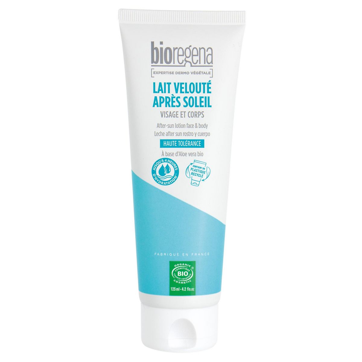 BIOREGENA Lait velouté après soleil visage et corps bio 125ml