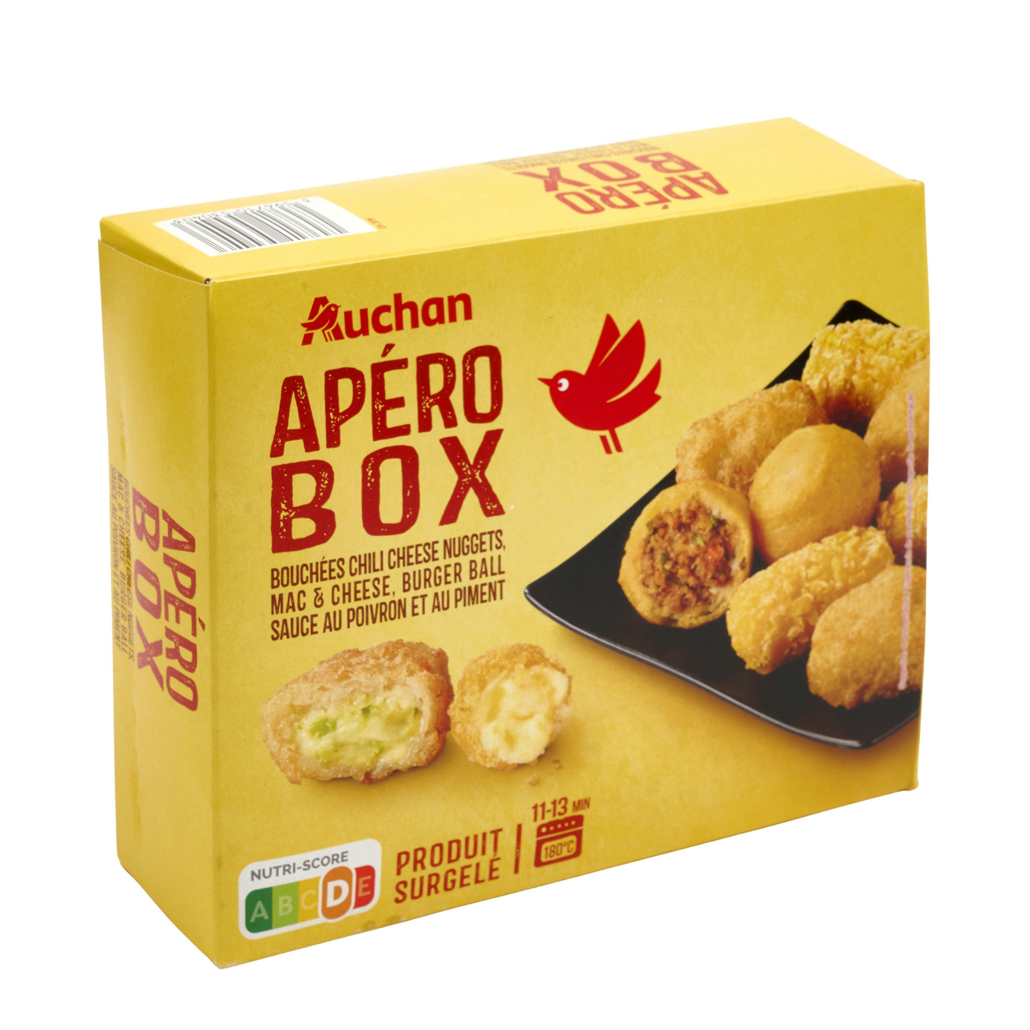 Voir la diapositive 3 : AUCHAN Apéro box assortiment de bouchées préfrites 410g