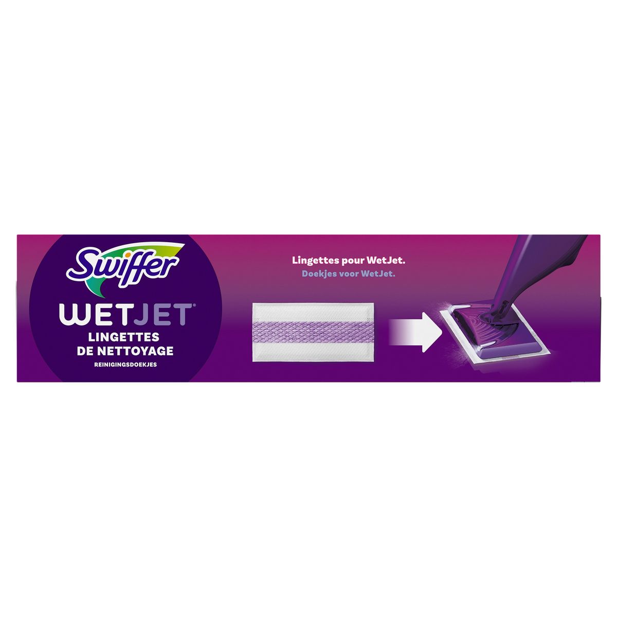 SWIFFER Wet jet lingettes de nettoyage 12 pièces