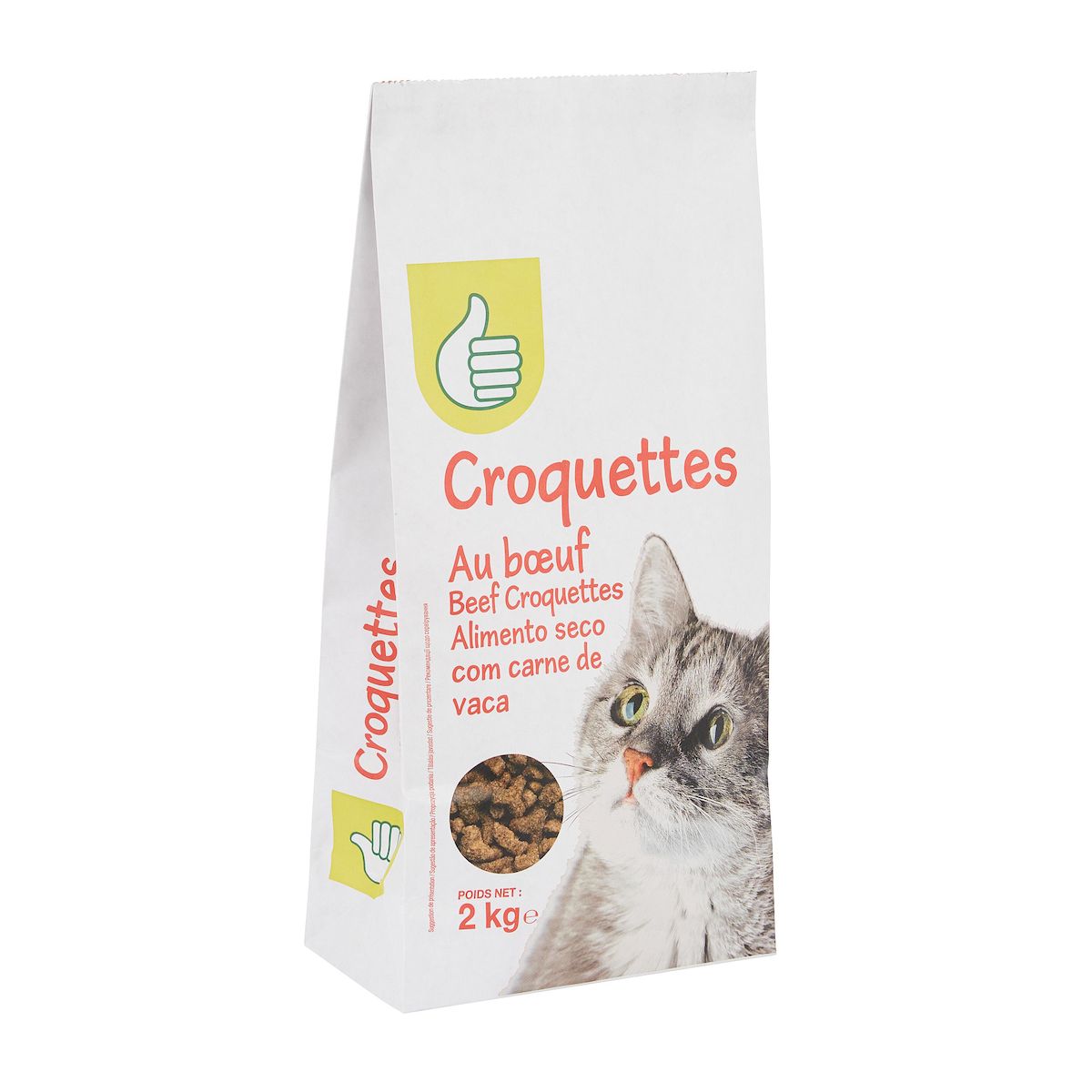 POUCE Croquettes au boeuf pour chat 2kg