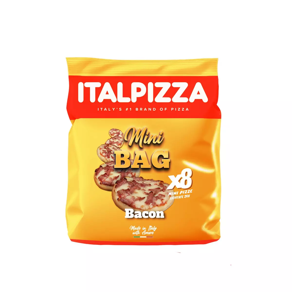 ITALPIZZA Mini pizza au bacon 260g