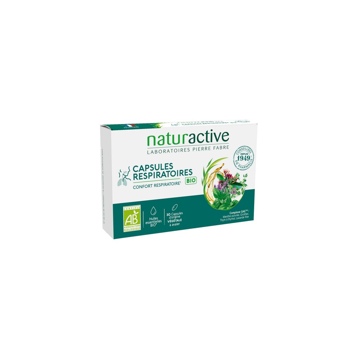 NATURACTIVE Capsules respiratoires bio 30 capsules