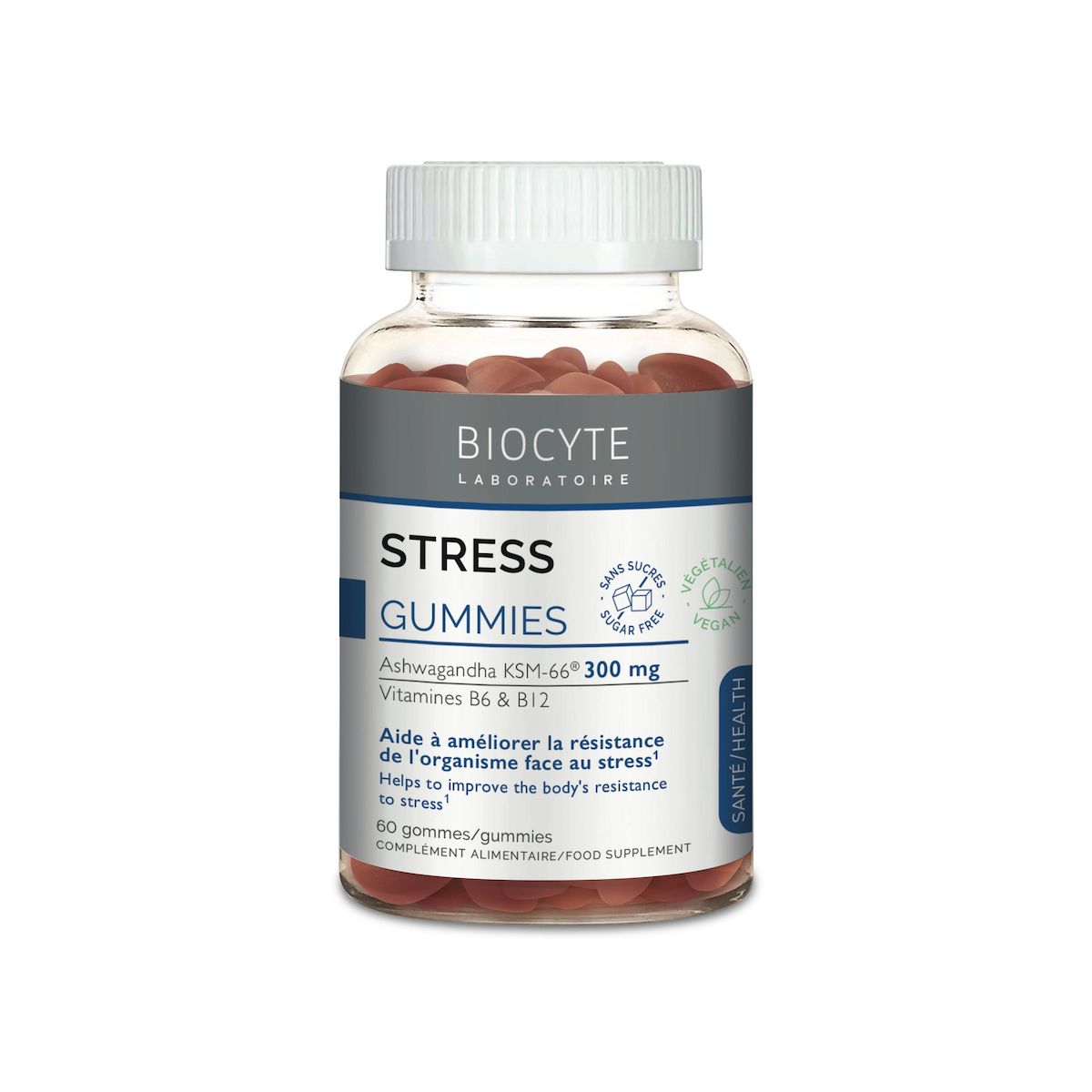 BIOCYTE Gummies pour le stress 60 gommes