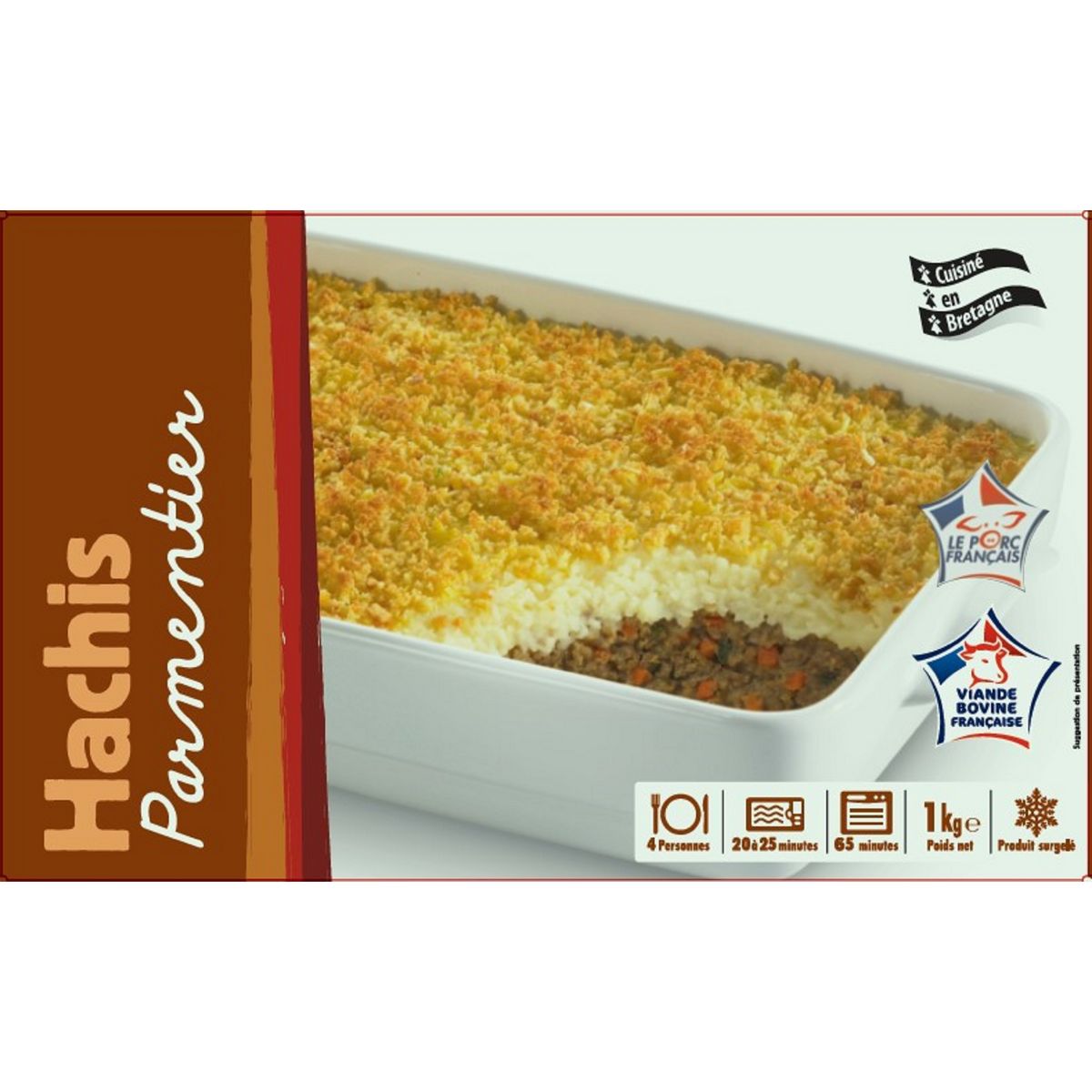Hachis parmentier 4 personnes 1kg