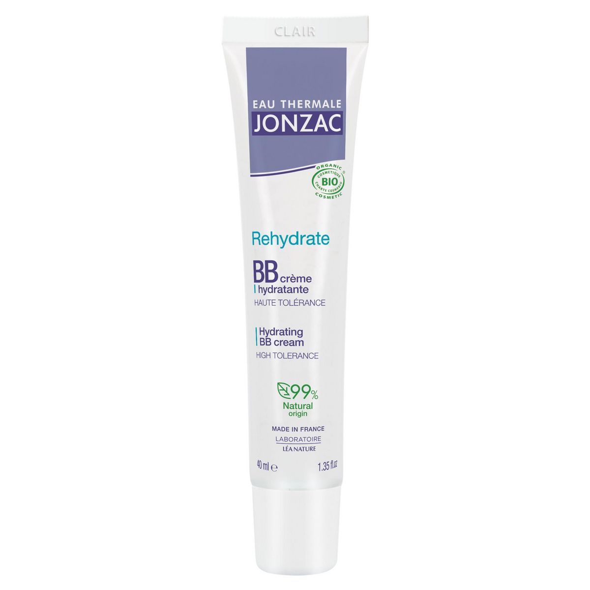 JONZAC BB crème hydratante tous type de peaux SPF10 teinte clair bio 40ml
