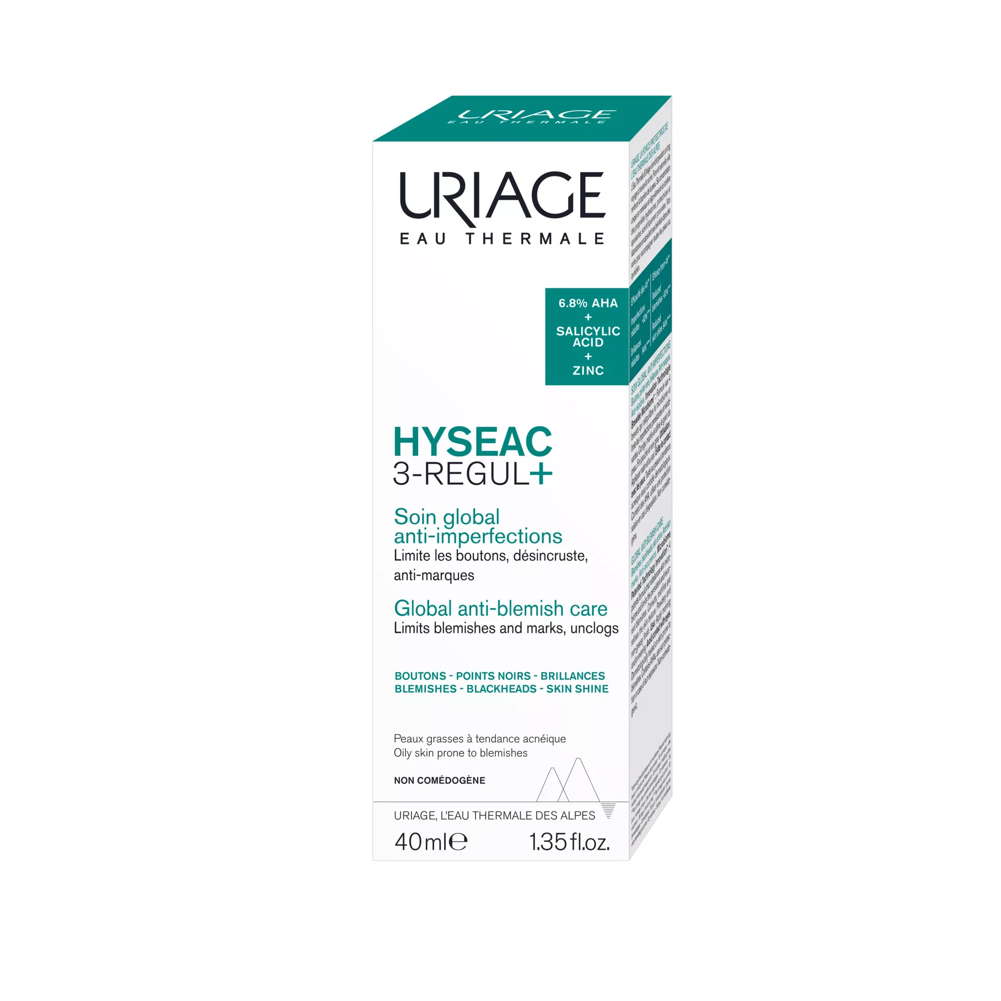URIAGE Hyseac 3-Regul+ Soin global anti-imperfections pour peaux grasses à tendance acnéique 40ml