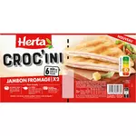 HERTA Croc'ini jambon fromage x2 240g