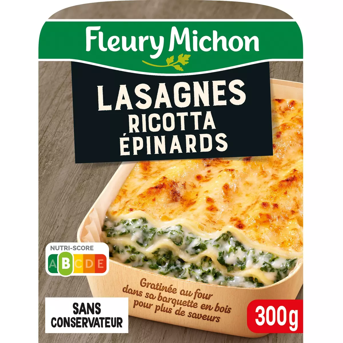FLEURY MICHON Lasagnes ricotta épinards 1 portion 300g