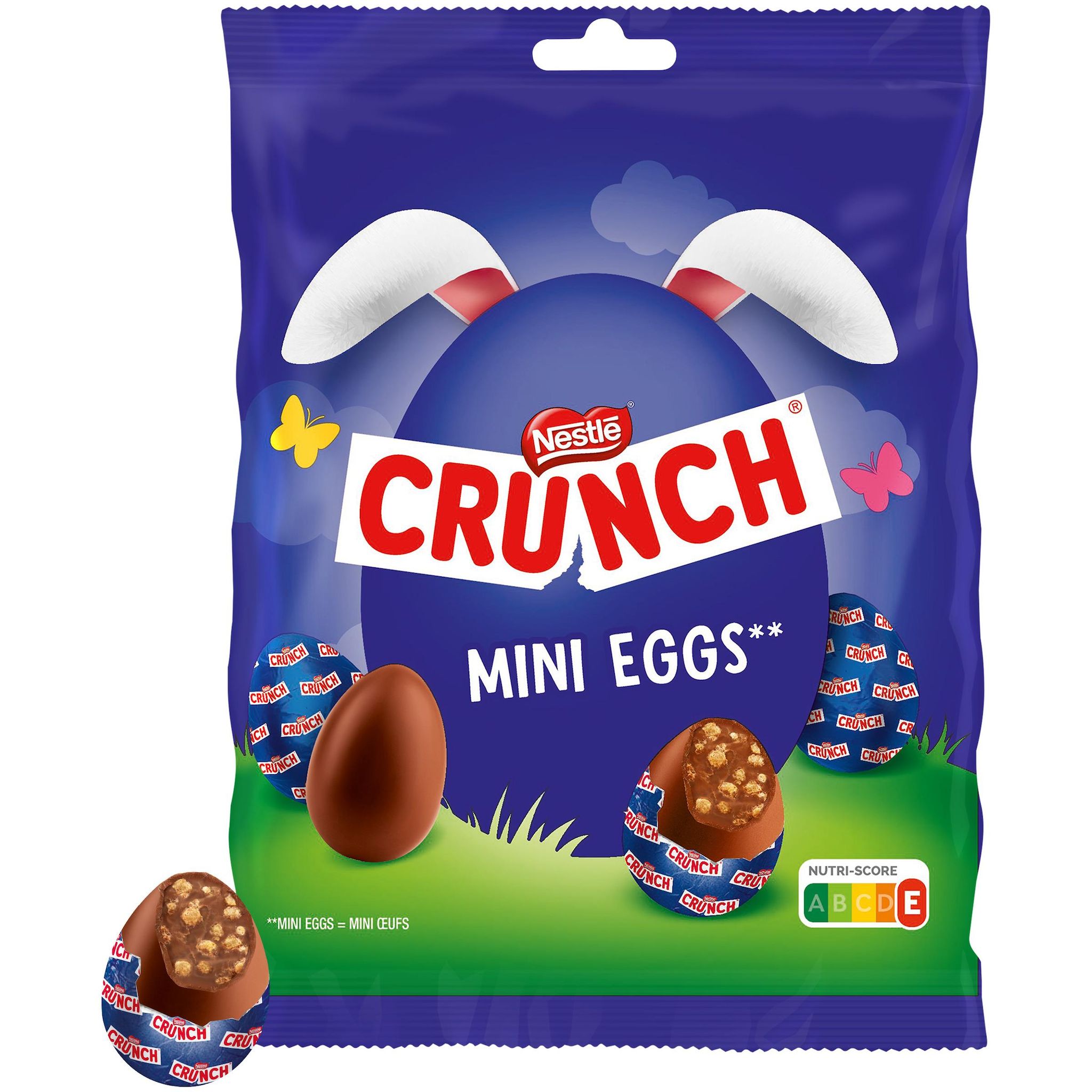 CRUNCH Mini oeufs en chocolat au lait et céréales croustillantes 152g
