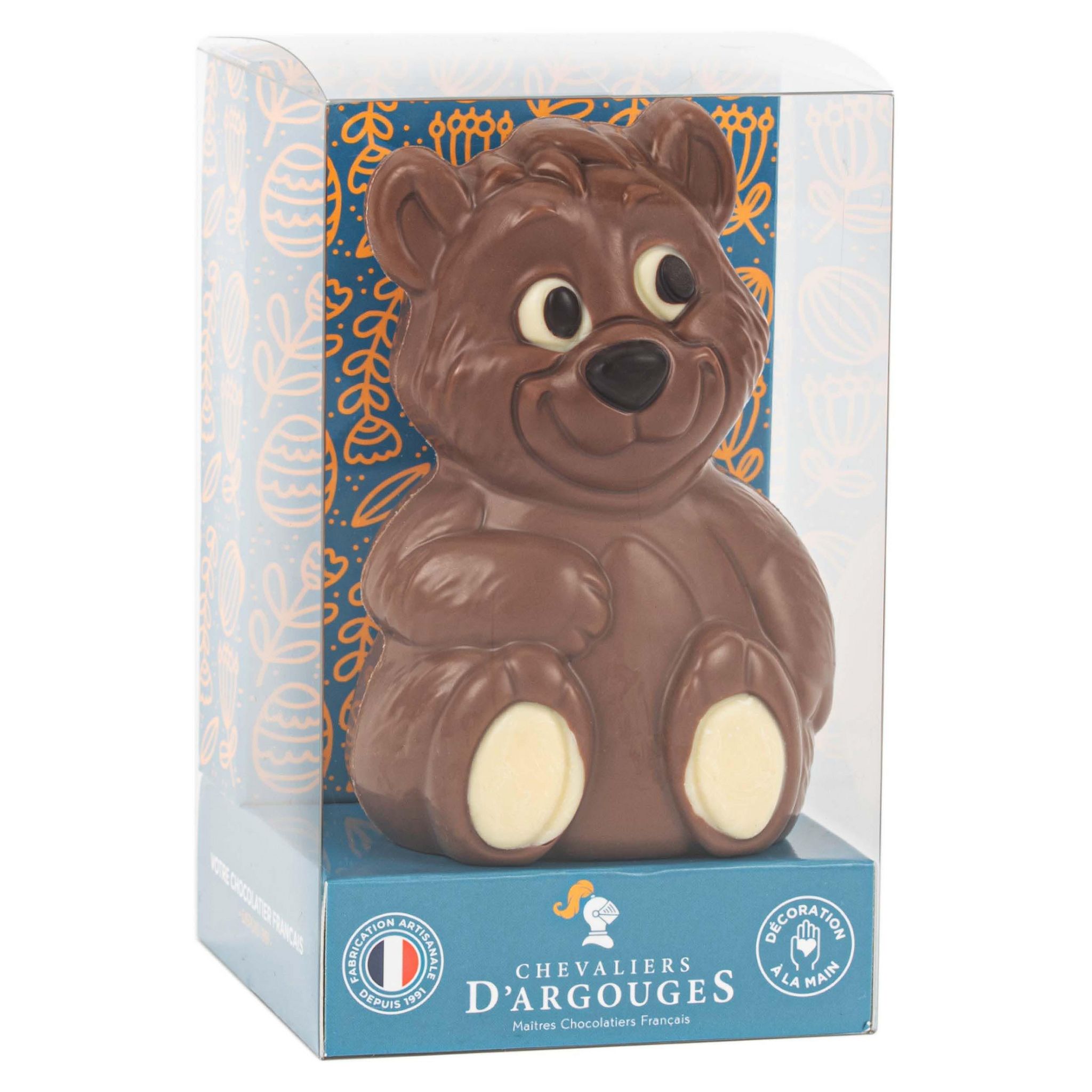 CHEVALIERS D'ARGOUGES Ours de Pâques au chocolat au lait 90g