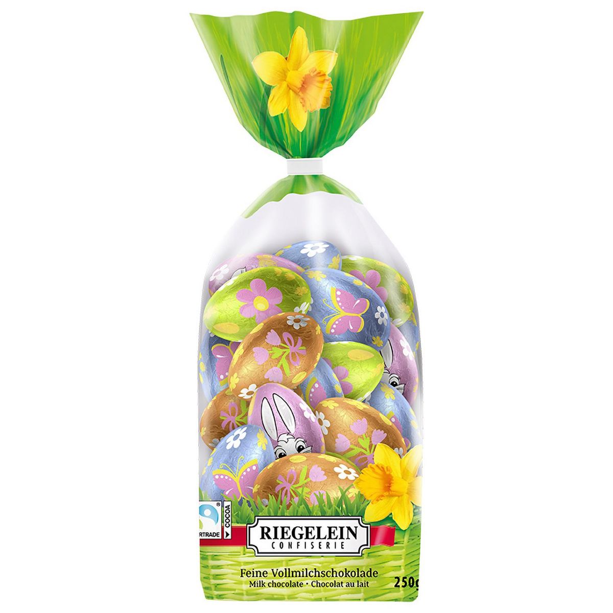 RIEGELEIN Oeufs en chocolat au lait gamme pastel 250g