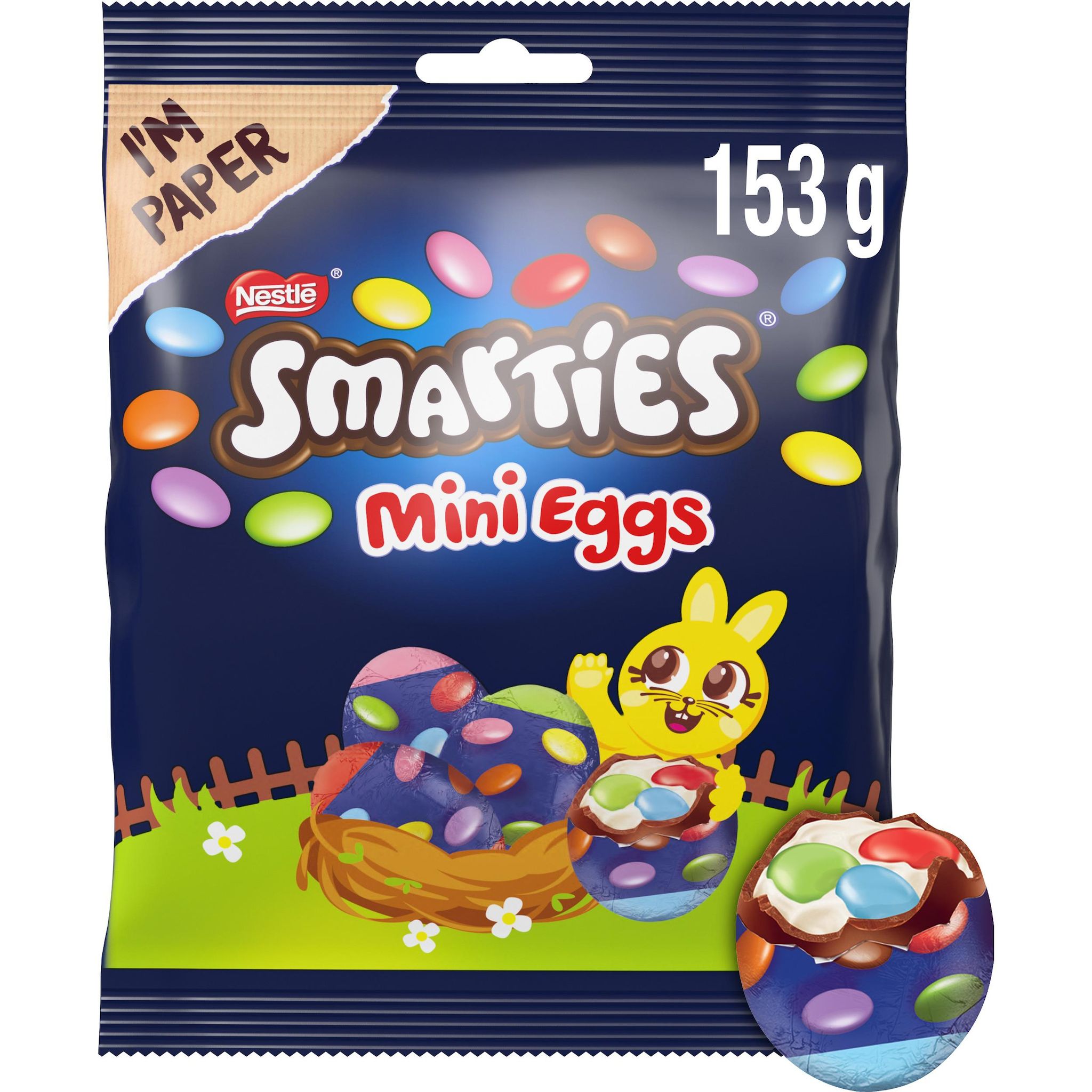 NESTLE Mini oeufs smarties au chocolat au lait 153g
