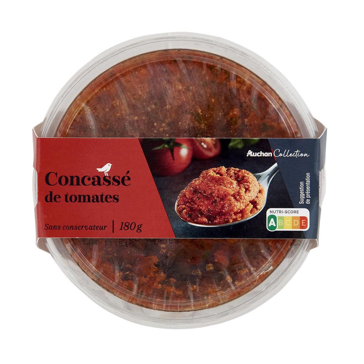 AUCHAN COLLECTION Concassé de tomates 180g