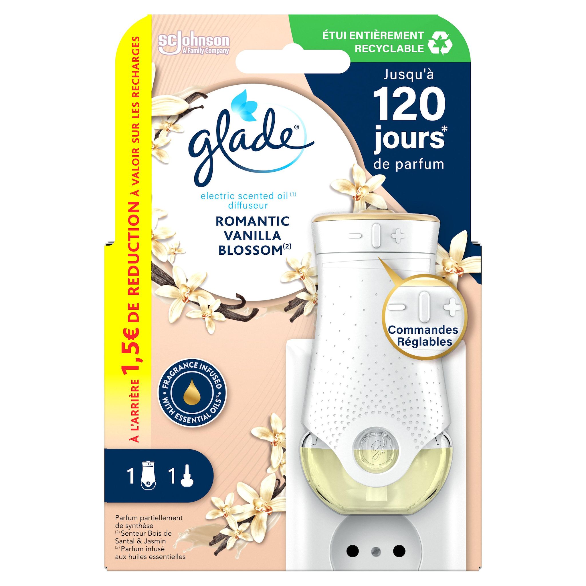 GLADE Diffuseur romantic vanille 1