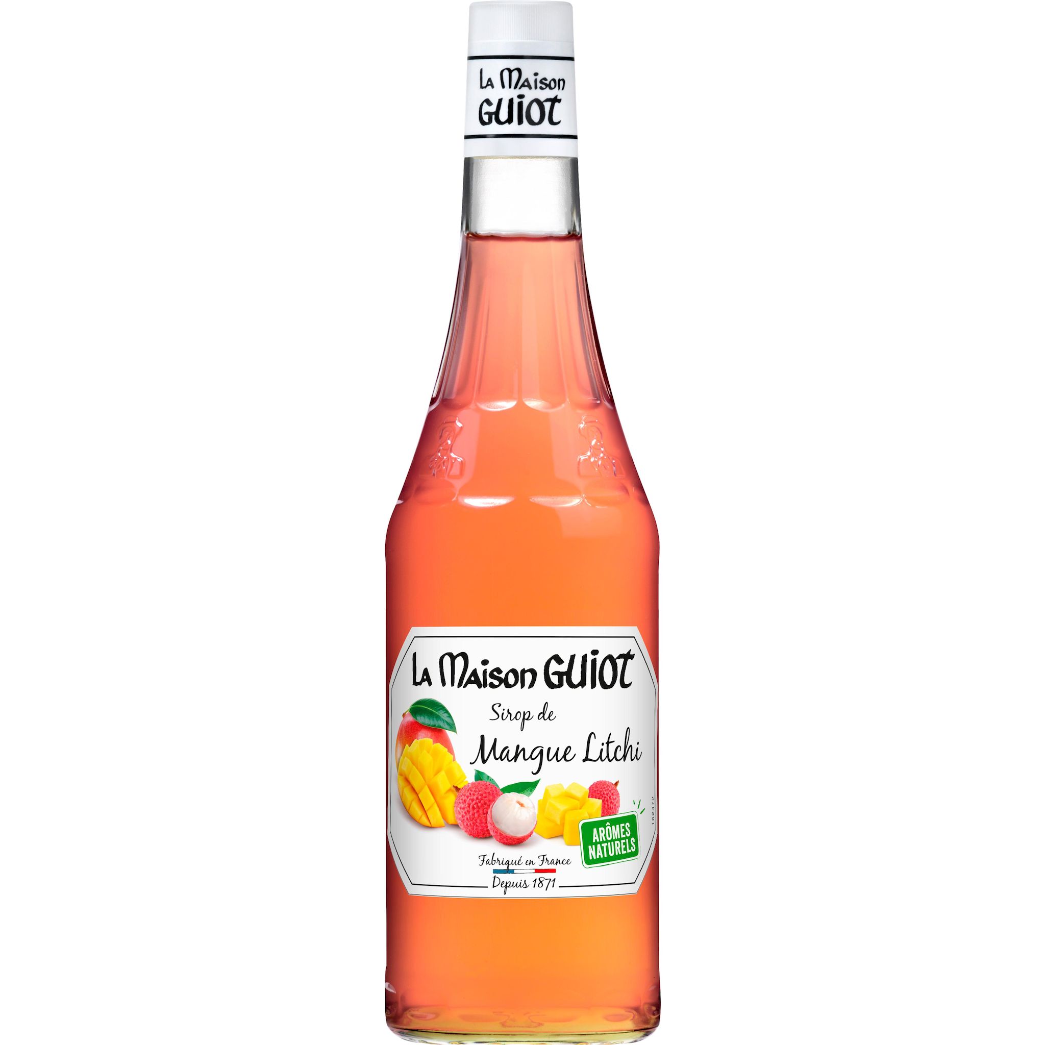 Voir la diapositive 2 : LA MAISON GUIOT Sirop de mangue litchi 70cl