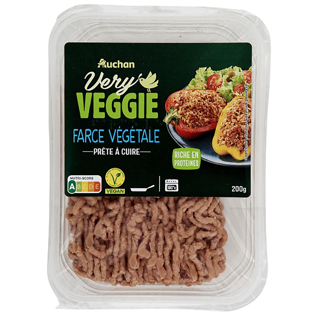 AUCHAN VERY VEGGIE Farce végétale 200g