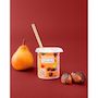 Voir la diapositive 3 : AUCHAN Yaourt aux fruits pomme litchi figues vanille poire châtaigne et coco citron avec morceaux 8x125g