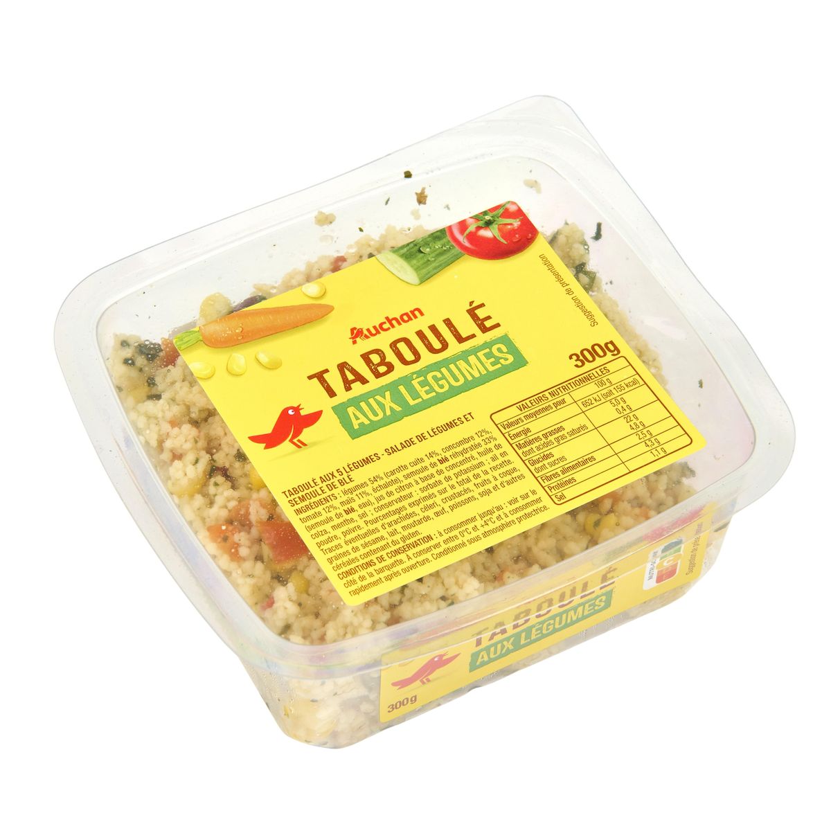 AUCHAN Taboulé aux légumes 300g