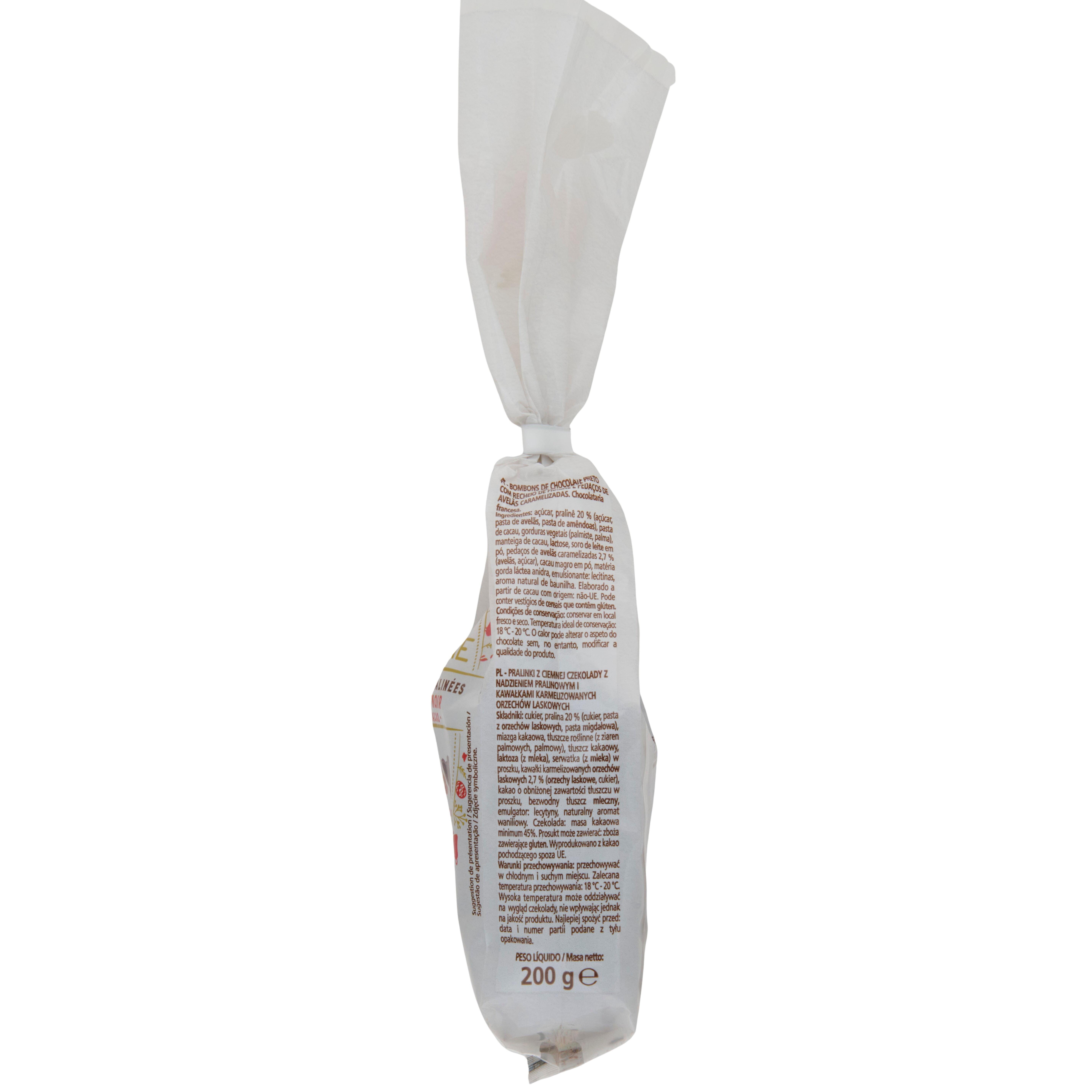 Voir la diapositive 4 : VENDOME Bonbons chocolat noir fourré au praliné éclats de noisettes caramélisées 200g