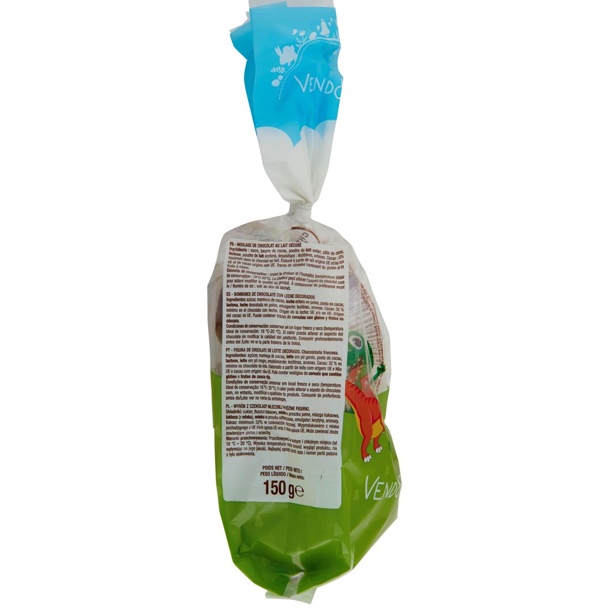 VENDOME Moulage dinosaure au chocolat au lait 150g