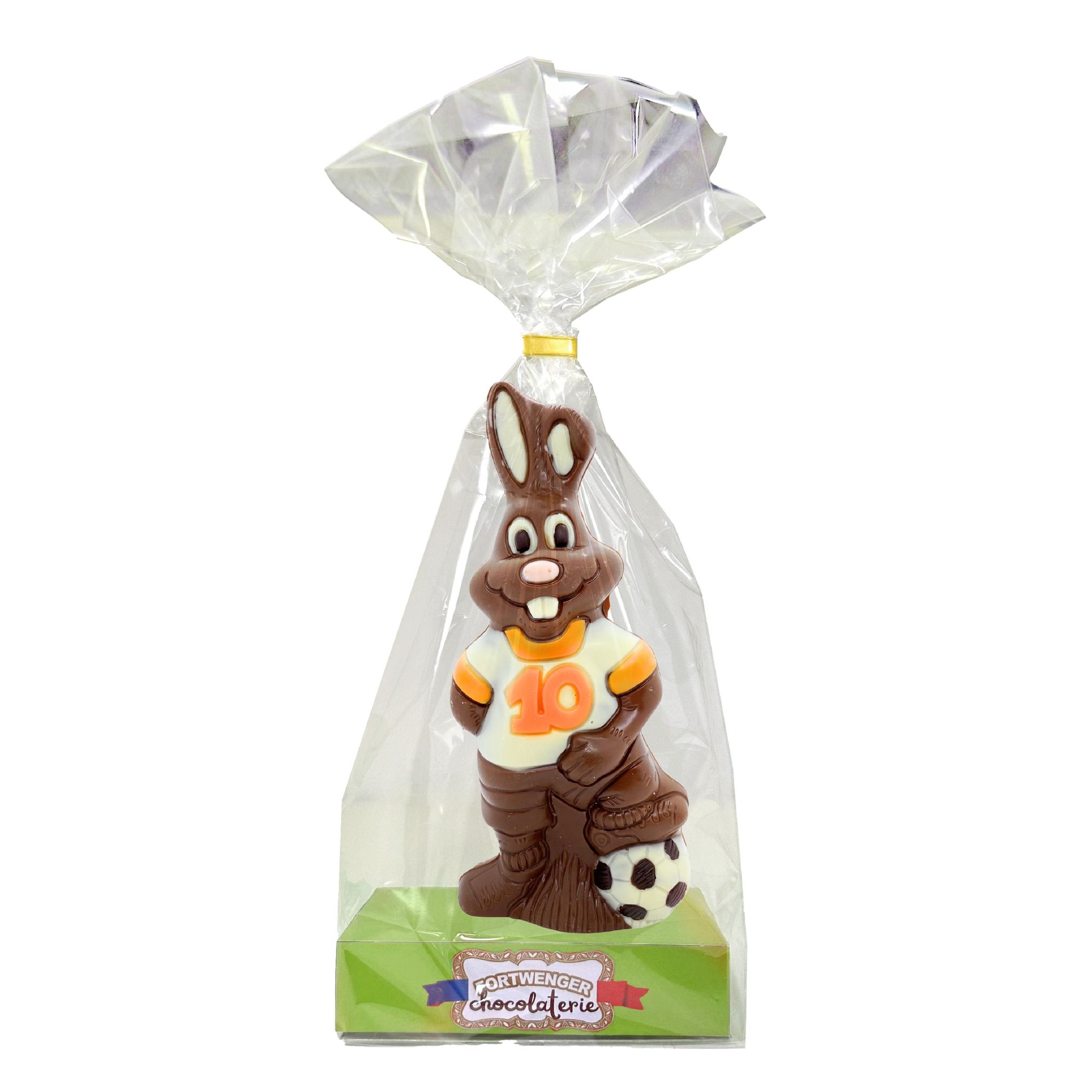 FORTWENGER Polo le lapin footballeur au chocolat au lait 250g