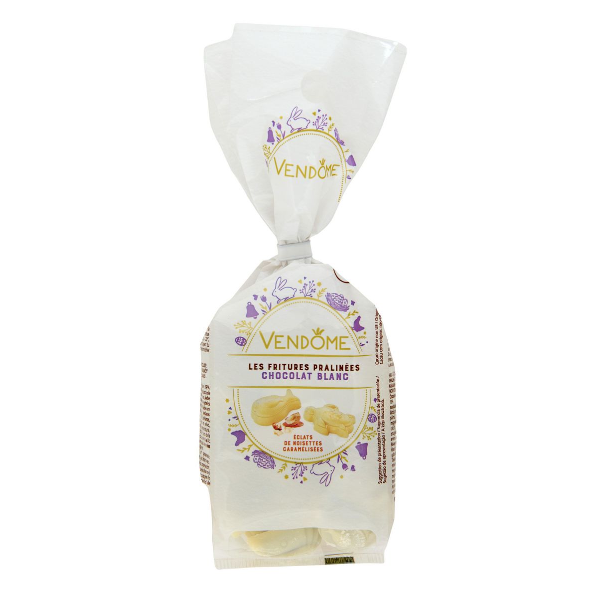 VENDOME Fritures pralinées chocolat blanc éclats de noisettes caramélisées 200g
