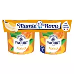 MAMIE NOVA Yaourt gourmand aux abricots avec morceaux 2x150g