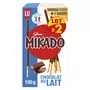 MIKADO Biscuits bâtonnets nappés de chocolat au lait 2x100g
