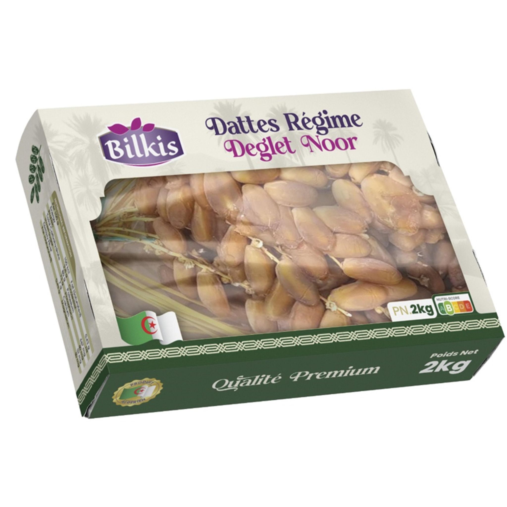 BILKIS Dattes régime Deglet Noor Algérie 2kg