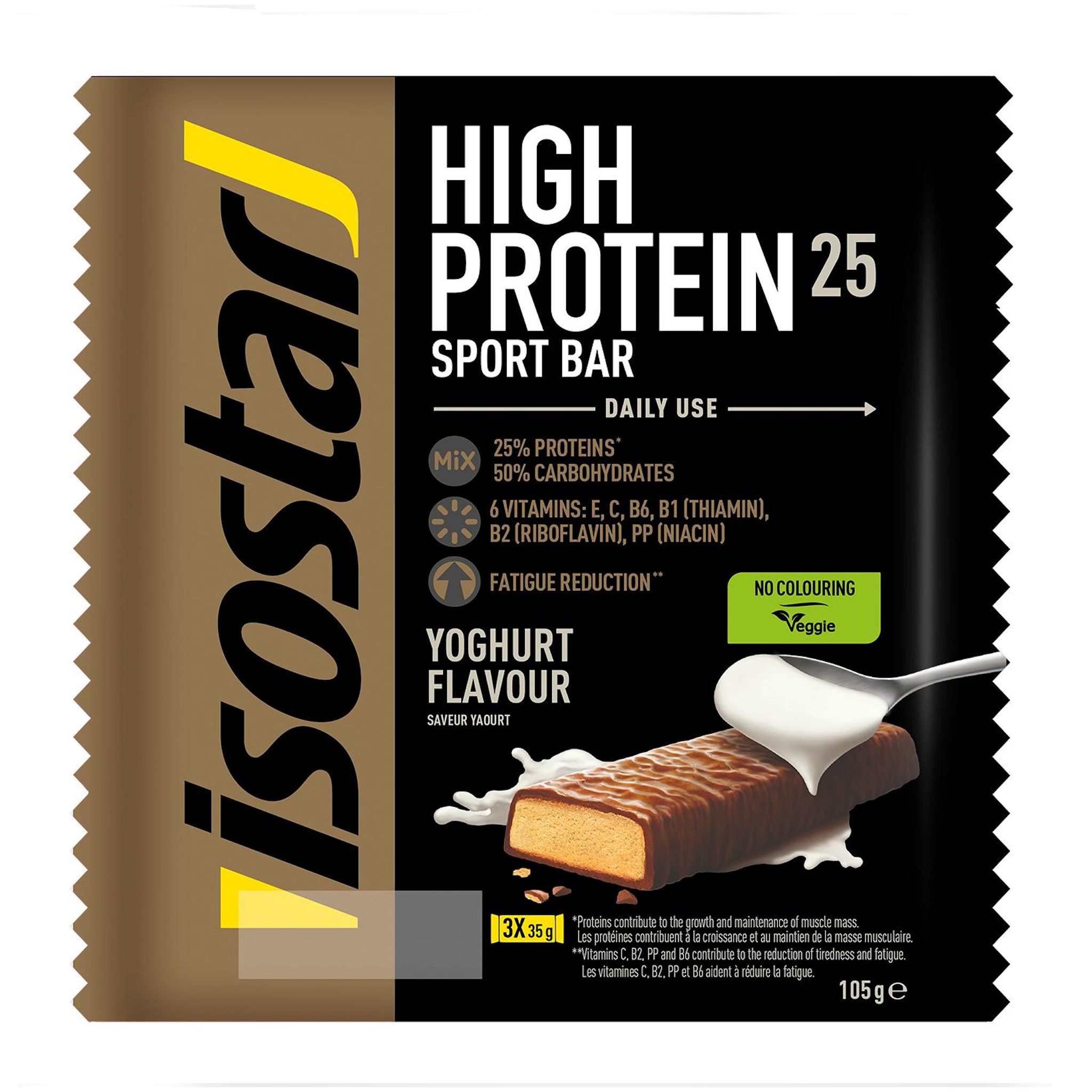 ISOSTAR Barres protéinées saveur yaourt 3 barres 3x35g