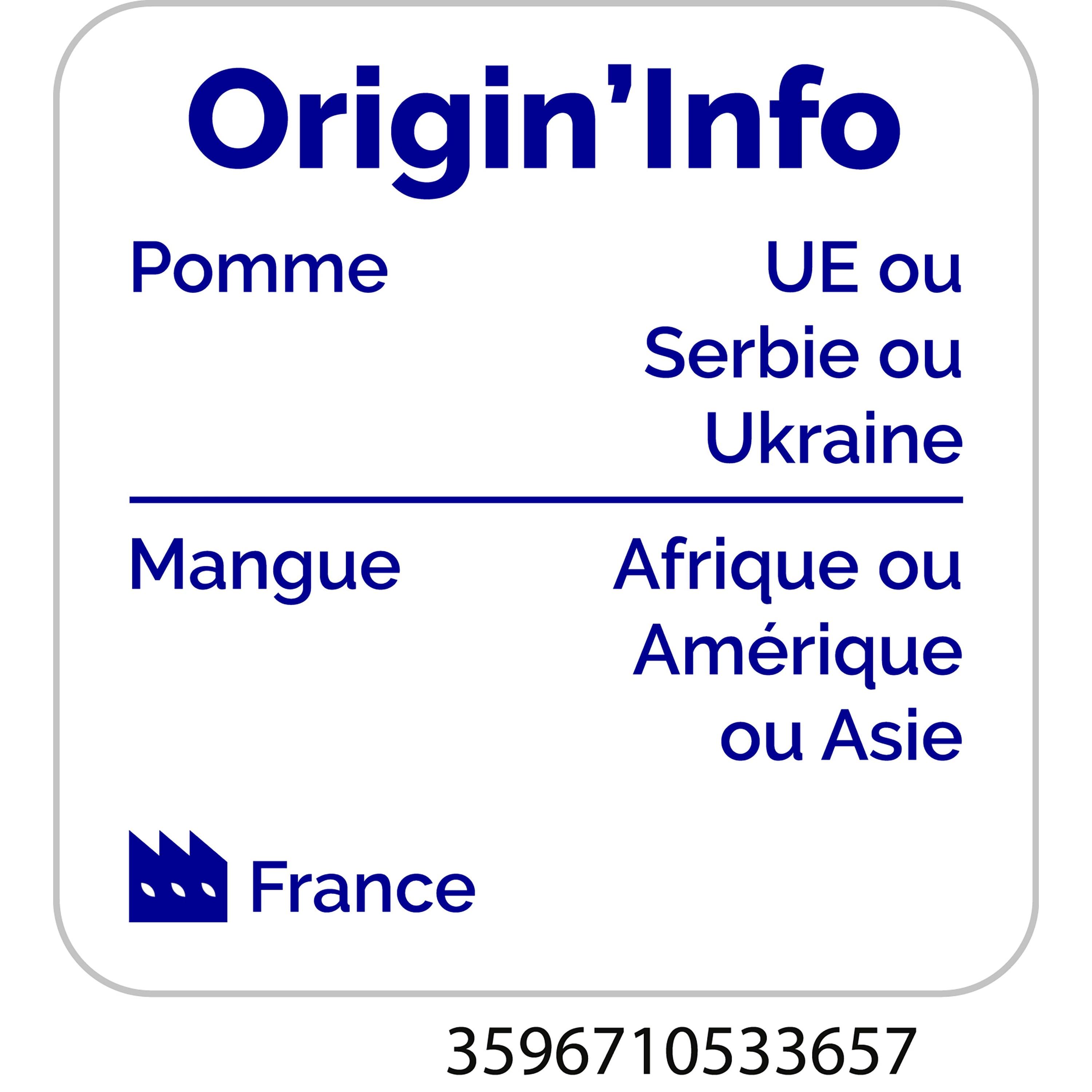 Voir la diapositive 3 : AUCHAN BIO Pur jus pomme et mangue sans sucres ajoutés bio 1l