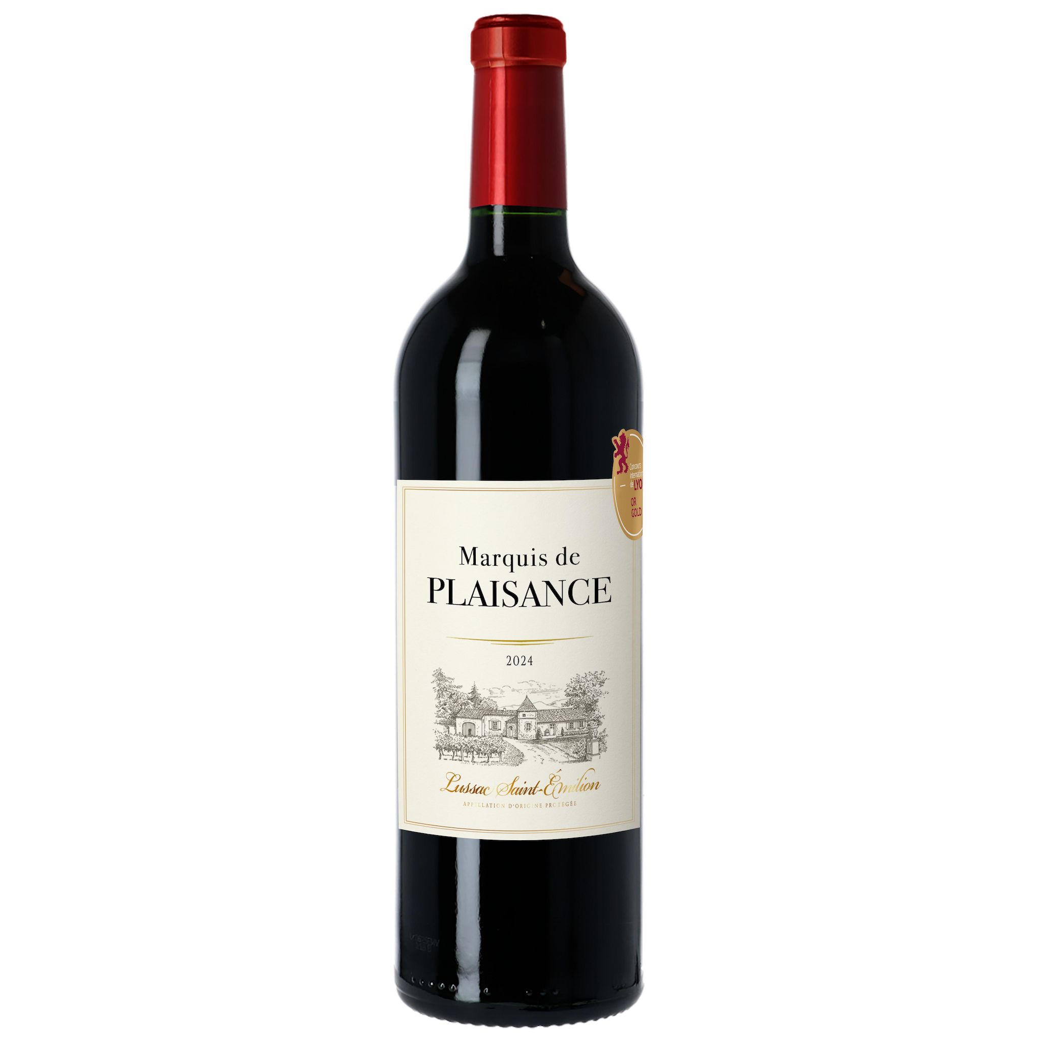 AOP Lussac Saint Emilion marquis de plaisance rouge 75cl