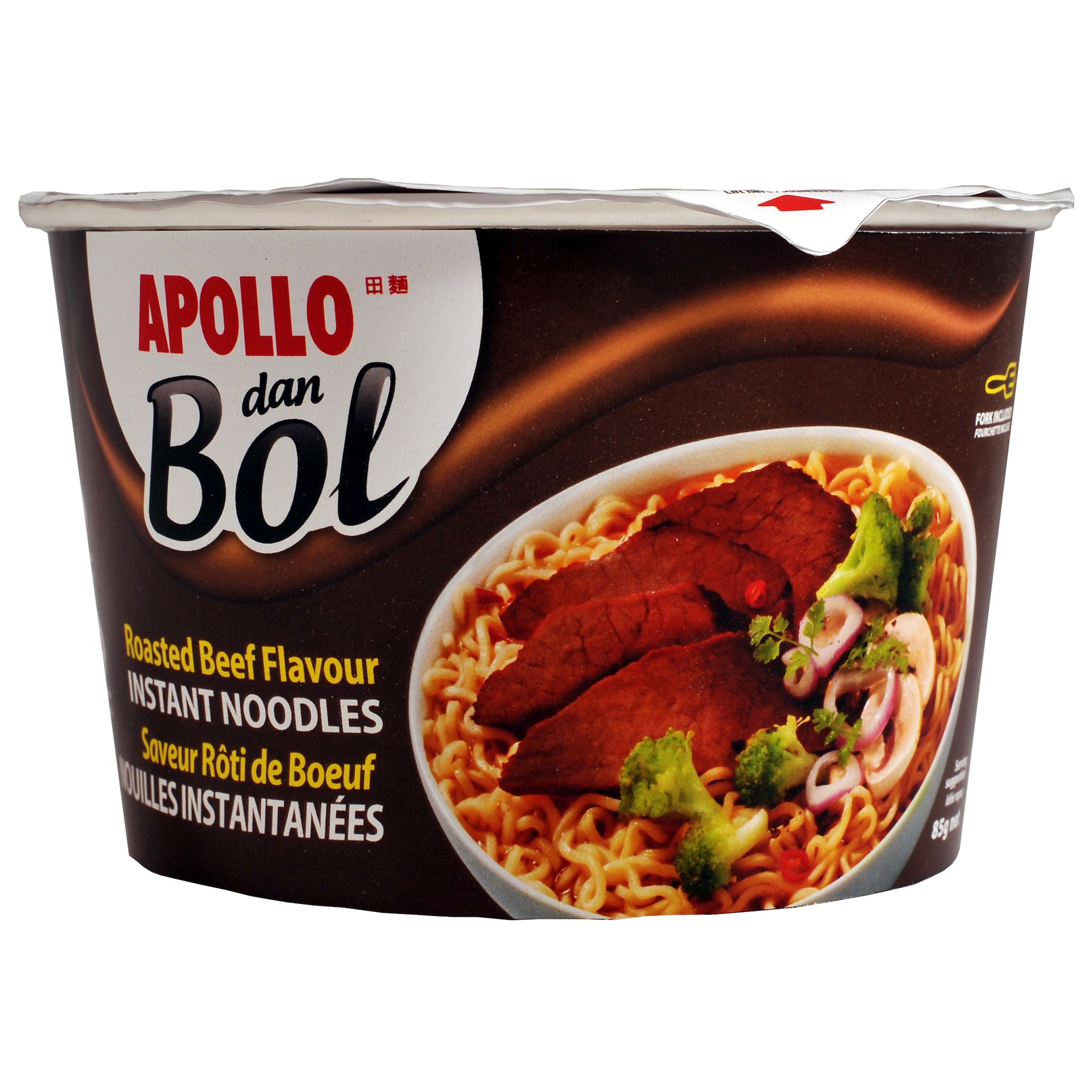 APOLLO Nouilles instantanées saveur rôti de boeuf en cup 85g