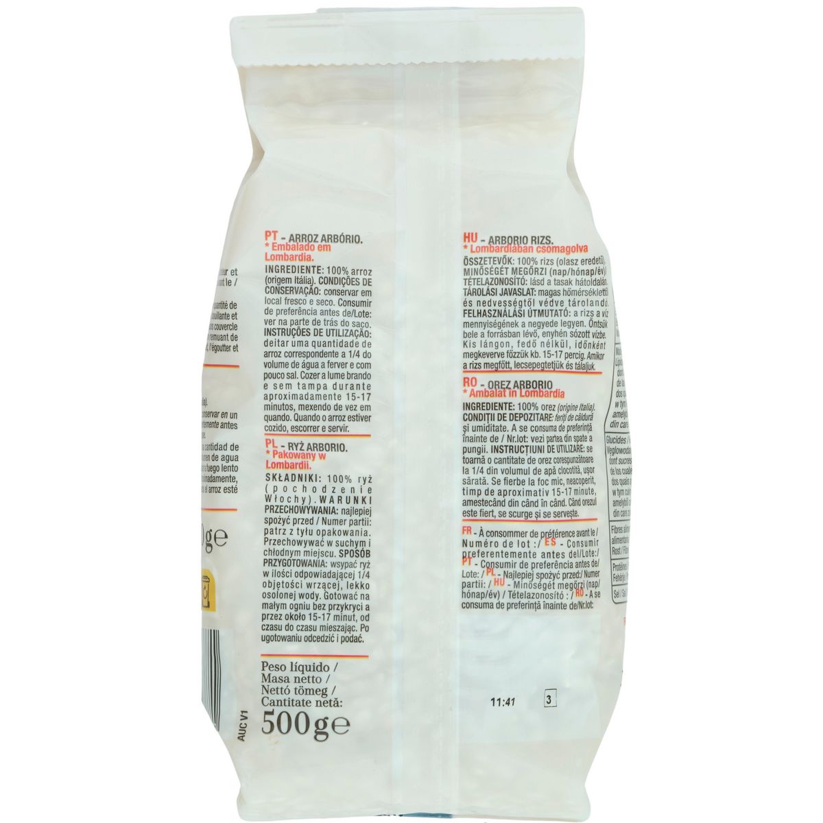 AUCHAN TAVOLA IN ITALIA Riz Arborio 500g