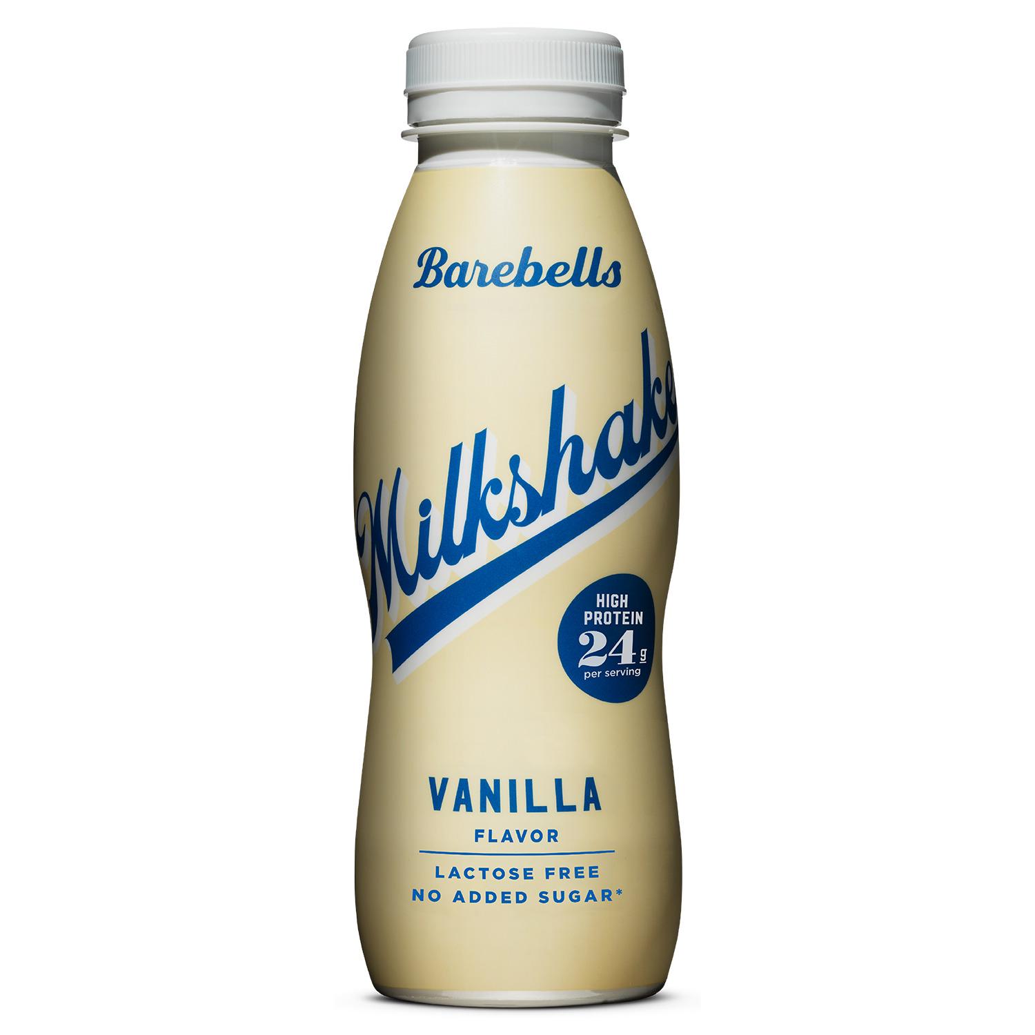 BAREBELLS Milkshake protéiné à la vanille sans sucres ajoutés 330ml