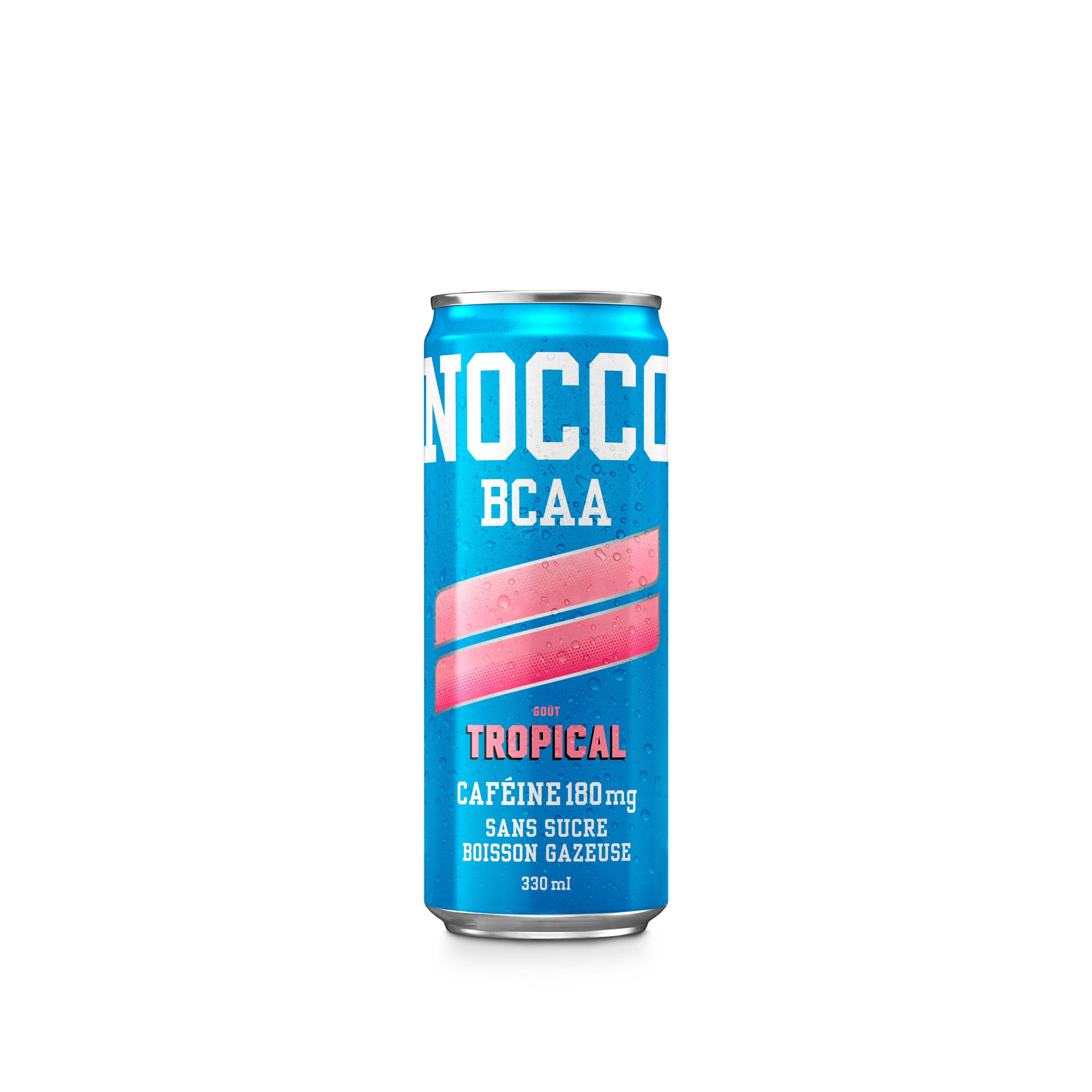 NOCCO Boisson gazeuse enrichie en BCAA sans sucre goût tropical 33cl