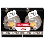 CARTE NOIRE Capsules de café espresso Intensité 8 2x48 capsules 672g