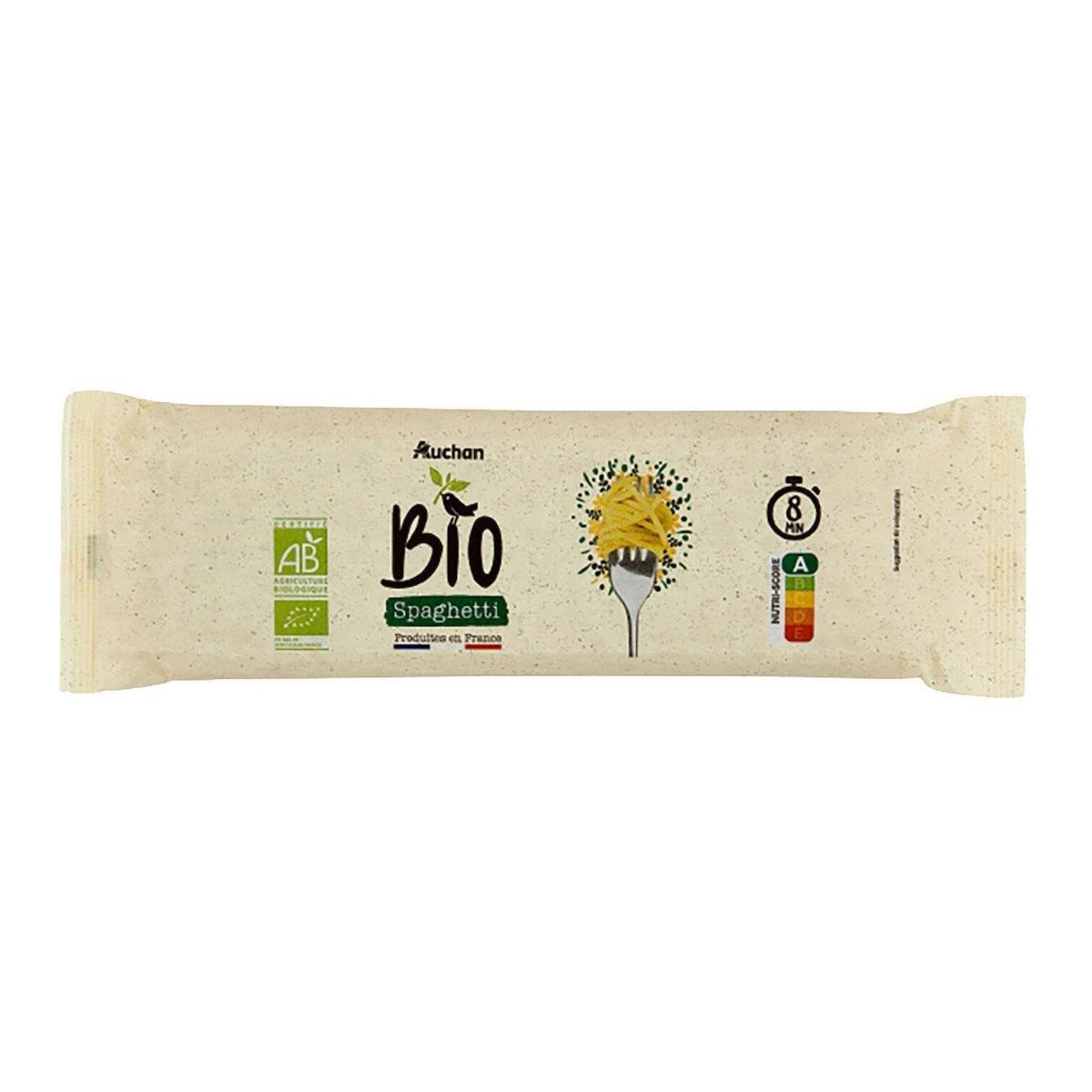 AUCHAN BIO CULTIVONS LE BON Spaghetti cuisson rapide 8 min 400g