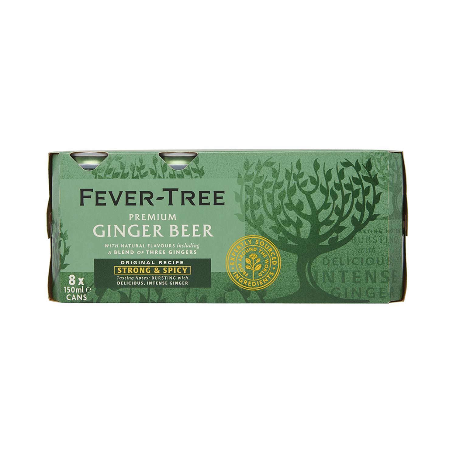 FEVER TREE Premium Ginger beer boîtes 8x15cl