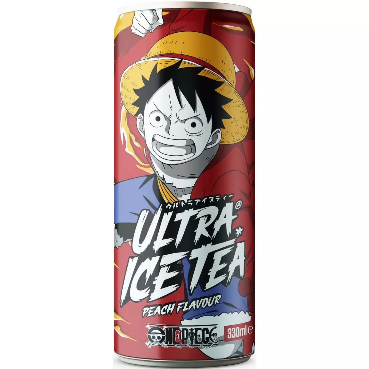 ULTRA ICE TEA Boisson aromatisée au thé et à la pêche One Piece Luffy 33cl