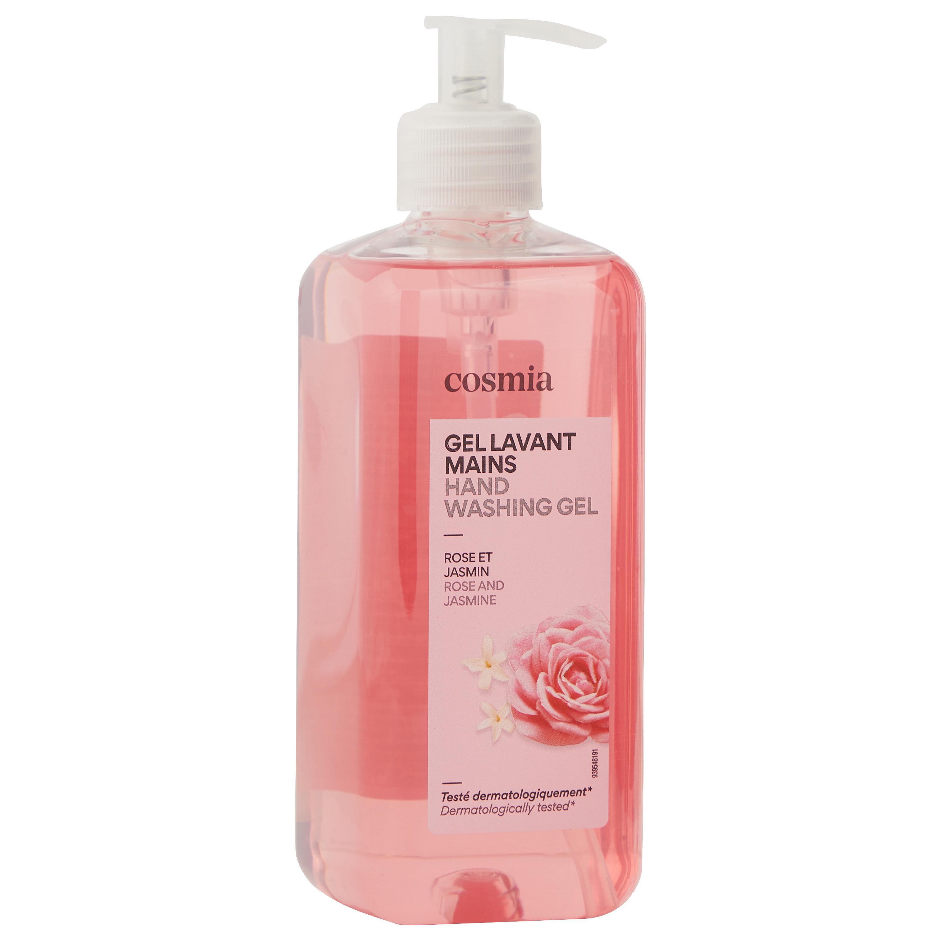 Voir la diapositive 2 : COSMIA Gel lavant mains rose et jasmin 500ml