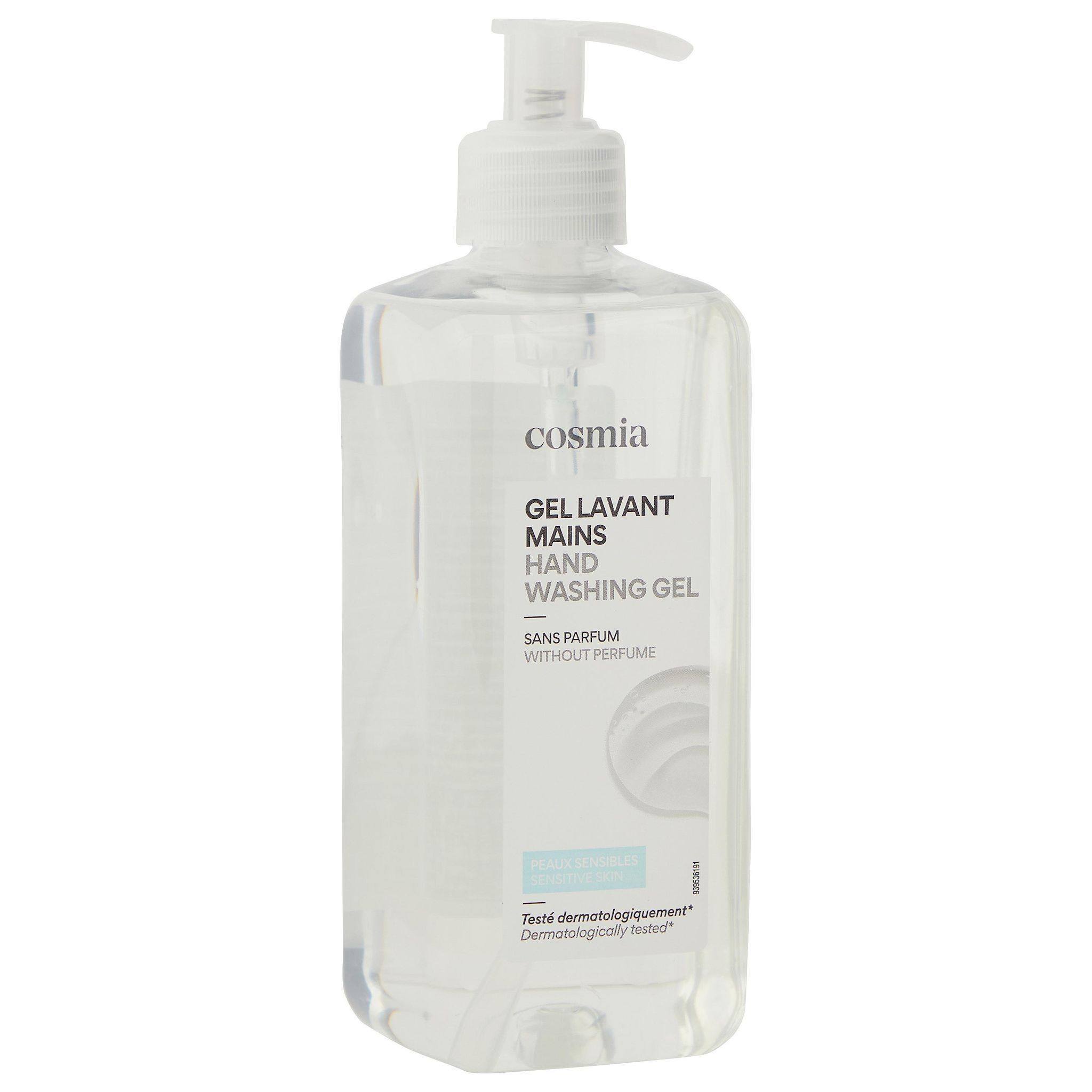 Voir la diapositive 2 : COSMIA Gel lavant mains pour peaux sensibles 500ml